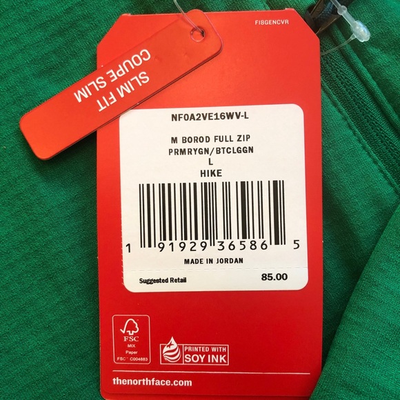 *NWT* The North Face Borod Fleece Jacket Mens HIKE - Picture 4 of 4